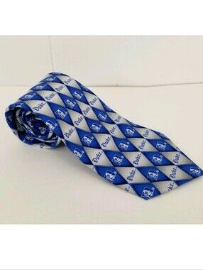 NCAA Duke University Silk Blue Tie